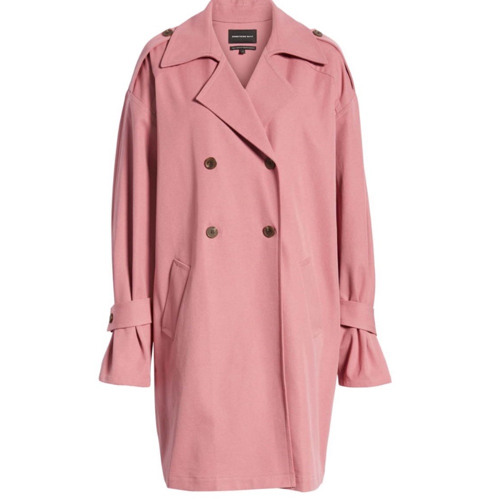 Something Navy Easy Oversize Trench